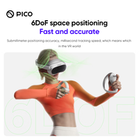 Casque VR Pico 4 RTS 8G 256G, Casque de Réalité Virtuelle Tout-en-un Pico4, Lunettes VR 3D, Écran 4K+ pour le Métavers et le Gaming en Streaming
