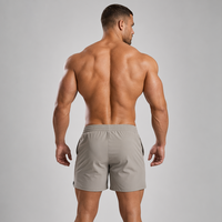 Shorts de course pour hommes personnalisés, shorts de fitness décontractés pour hommes, shorts de course en nylon et élasthanne à taille élastique pour hommes