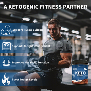 Batido <span class=keywords><strong>Keto</strong></span> en Polvo de Fábrica OEM, Sustituto de Comida con Sabor a Chocolate, con Aceite MCT, Colágeno y Proteína, Suplemento Dietético <span class=keywords><strong>Keto</strong></span> para Pérdida de Peso - Product Image 2