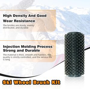 Kit de brosse rotative pour ski de 100 mm avec poignée, axe et sac de protection pour perceuse électrique - Product Image 3
