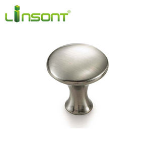 Linsint padat paduan seng lancip kepala Shower kaca pintu tombol tarik pegangan untuk kamar tidur laci dapur lemari pabrik langsung - Product Image 1