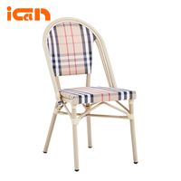 Chaises de bistrot tressées pour restaurant extérieur, balcon, jardin, pour repas en plein air