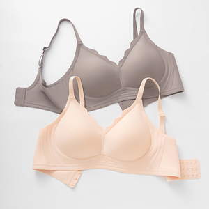 Reggiseno senza cuciture con taglio laser, a conchiglia, taglie forti, con chiusura posteriore, push-up, XL XXL, da <span class=keywords><strong>donna</strong></span>, senza ferretto, per seni grandi - Product Image 5