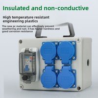 Boîte de distribution électrique industrielle OEM ABS étanche multi-prises prises combinées bande de prise facile d'accès acier industriel