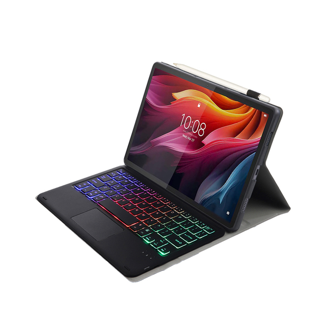 Keyboard with Case for Lenovo Tab Plus 2024 11.5" TB351FU, Tablet Cover with Wireless Blue Tooth Trackpad & Backlit Keyboard