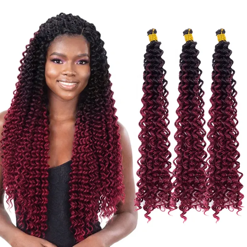 Rambut Sintetis Passion Putar Kupu-kupu Wanita, Gelombang Air Afro Pilin Crochet Kepang Ekstensi Rambut Musim Semi Putar untuk WANITA HITAM