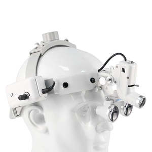 Loupes Binoculaires Dentaires avec Phare LED 2.5/3.5X 5W, Serre-Tête Ajustable, Lampe Chirurgicale pour Dentiste, Distance de Travail de 320mm-420mm - Product Image 1