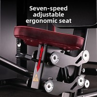 YUNQIAO YQ-F1000 Equipo de Gimnasio Mecánico Manual de Acero de Grado Comercial, Ajustable, para Press de Pecho Sentado, Abdominales y Levantamiento de Hombros