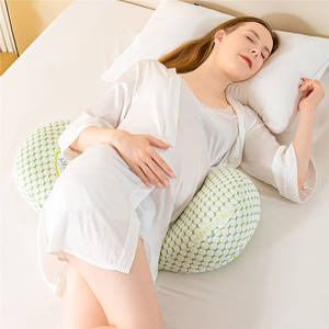 Oreiller de grossesse ergonomique en U de haute qualité pour le sommeil sur le ventre, avec housse en coton amovible, vente en gros - Product Image 2