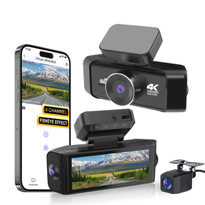 3,39 Zoll IPS WIFI 4-Kamera Auto-<span class=keywords><strong>Dashcam</strong></span> 4K-Videorekorder 360-Grad 4-Linsen Nachtsicht Wasserdicht 1 Jahr Garantie <span class=keywords><strong>Dashcam</strong></span> - Product Image 1