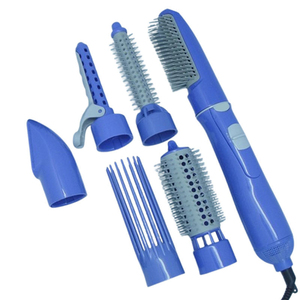 Ensemble de brosses à air chaud 6 en 1, brosse sèche-cheveux professionnelle 600W, tourmaline céramique, baguette à boucler interchangeable, lisseur de cheveux - Product Image 2