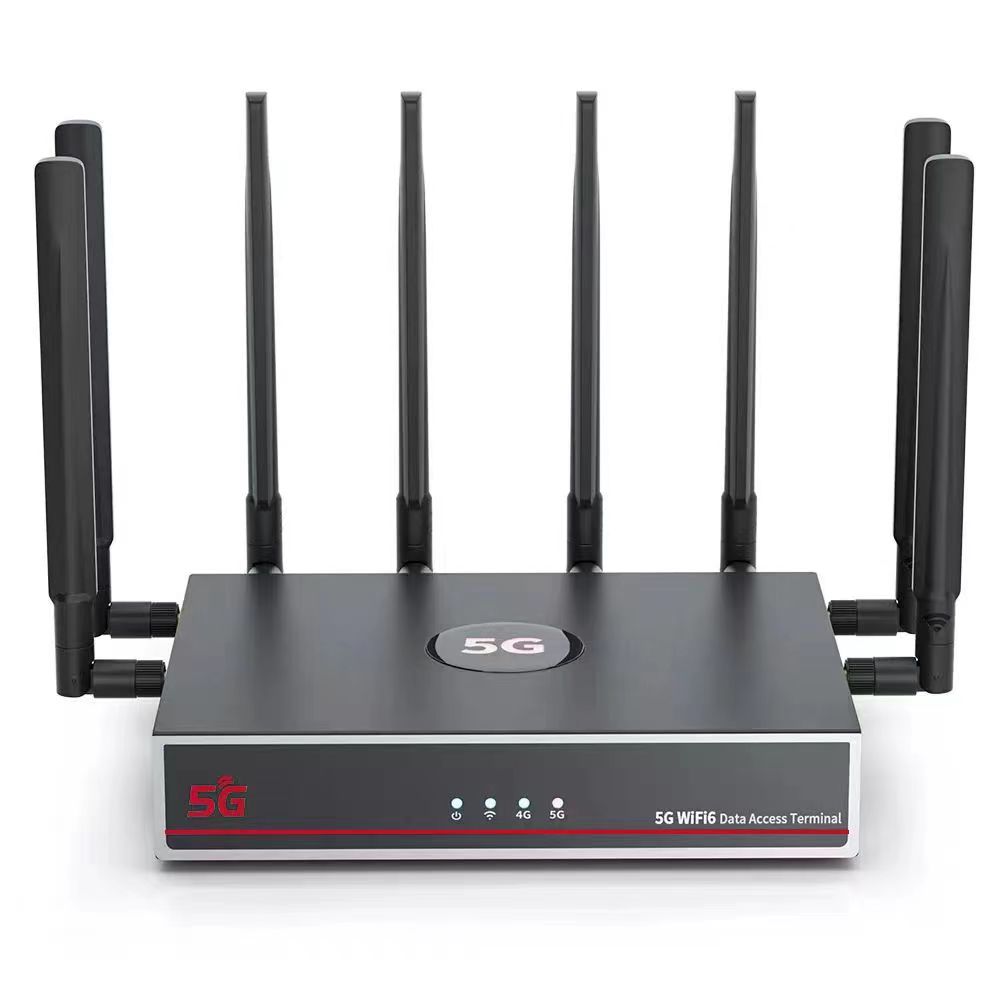 Mt7986 ax6000 lưới WIFI 6 băng tần kép tốc độ cao 2.5g cổng 5G LTE Mạng khe cắm thẻ Sim kép Snapdragon X65 NR nsa Modem Router