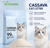Litière pour chat en manioc, écologique, anti-odeurs, fabrication directe usine, fabricant OEM