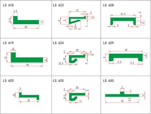 <span class=keywords><strong>PL</strong></span> 601 Automatische slijtstrips UHMW-PE kunststof transportketting voor de voedingsmiddelen- en drankenindustrie, lange levensduur - Product Image 6