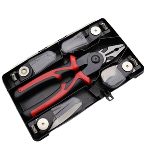 Most Popular Professional 5-in-1 <b>Hand</b>-Powered Pliers Wire Strippers <b>Tool</b> <b>Set</b> OEM Customizable Industrial Use Hard Case - Product Image 1
