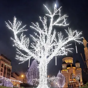 Motif dekorasyon ışıkları Led proje dev tatil dize dış mekan noel süslemeleri büyük ışık aydınlatma ağacı