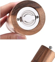 Ensemble de moulins à sel et à poivre en bois d'acacia écologique 2025, ustensiles de cuisine pour la maison, moulin à main personnalisé