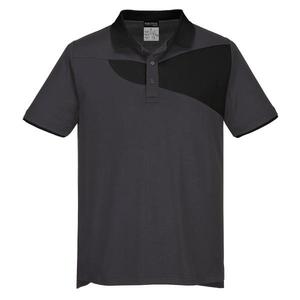 PORTWEST - PW210ZBRXXL PW2 polo gris/noir à manches courtes-T-SHIRTS ET POLO DE TRAVAIL EAN 5036108357680 - Product Image 1