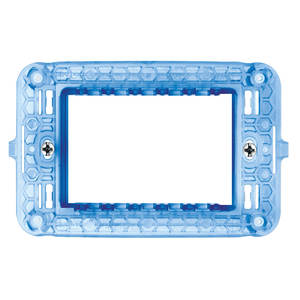 Caja de conexiones rectangular Ave 3 Module Armor Support 44A03 de plástico, fabricada en Italia - Product Image 1