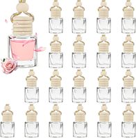 Diffuseur de parfum pour voiture vide de 8 ml avec logo personnalisé, bouchon en bois et opercule en liège, boîte personnalisée sérigraphiée