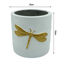 Pot de plantes artificielles de bureau pour la décoration du jardin, petit pot de jardinière succulente en ciment