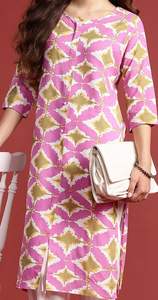 Kurta Dupatta con estampado geométrico para mujer, producto a granel, ropa de mujer personalizada hecha a mano - Product Image 3