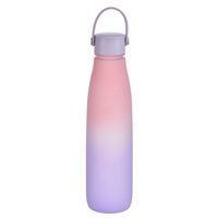 Nouvelle gourde PC dégradée, style estival, bouteille sport grande capacité pour étudiants, résistante à la chaleur