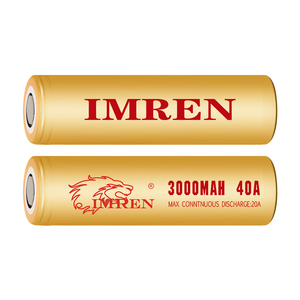 Imren <span class=keywords><strong>18650</strong></span> 3,7 V 3000mAh 40A Batería de descarga de alta velocidad Célula de batería de iones de litio - Product Image 1