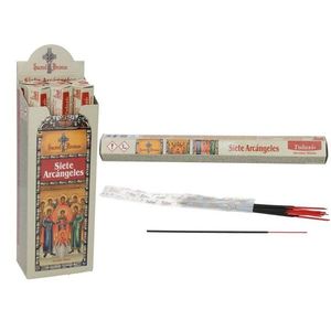Siete Arcngeles Incense Sticks Tulasi Sacred Aromas 20 Count Religious Fragrance - Product Image 1