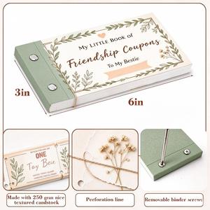Carnet de coupons personnalisé OEM pour la Saint-Valentin avec étiquette privée pour bijouterie - Product Image 1