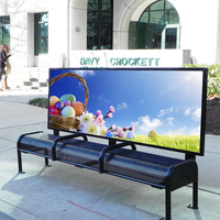 Mobilier d'extérieur en acier banquette publicitaire extérieur parc extra longue banquette métallique chaise extérieur jardin rétro banquette arrière