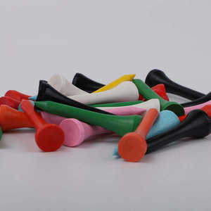 Tees de golf en bois multicolores, assortiment en vrac, tees de golf en bois colorés, vente en gros, écologiques pour l'entraînement - Product Image 1