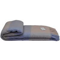 BLUE PHOENIX Wearable Fluffy Plush Woven Home Textiles Blanket 28% Mohair 28% Alpaga 24% Wool 20% Nylon Plain Dyed Winter