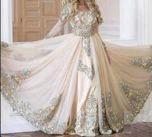 ATIYA LIBAS Diseño elegante con acetato de bordado pesado Lujo Lehenga Choli Longitud del piso con rastro para vestido de novia-2019 - Product Image 3