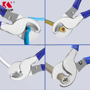 Pince coupante multifonction en acier pour électricien, bleue, 10 pouces, à levier élevé, robuste, pour câbles et fils - Product Image 6