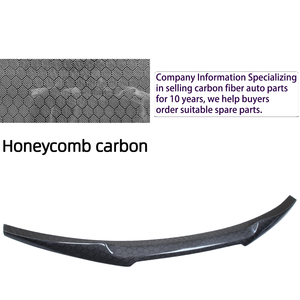 Aileron arrière style M4 en fibre de carbone nid d'abeille pour A5 S5 RS5 B9 Coupé 2 portes 2016-2025 - Product Image 4