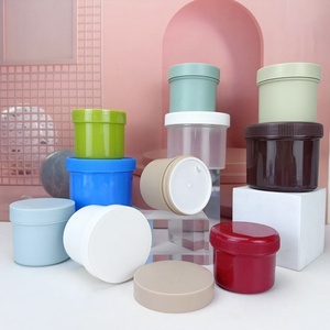 5 oz 150ml Green Blue Orange White <b>Plastic</b> Cosmetic <b>Jar</b> With Screw Top Lids for Body Butter - Product Image 2