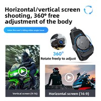 Nouveau casque de moto Q28 avec casque audio 5.3, caméra HD 1080P, autonomie de 55H, étanche, interphone NFC et enregistreur vidéo
