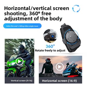 Nuevo Casco de Motocicleta Q28 para Auriculares 5.3, Cámara HD 1080P, 55 Horas de Duración de Batería, Impermeable, <span class=keywords><strong>Intercomunicador</strong></span> NFC, Grabador de Video - Product Image 3