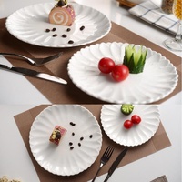Vaisselle de restaurant blanche en plastique incassable personnalisée en usine Plaque de mélamine personnalisée de 9 pouces