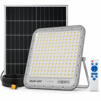 Harga Pabrik Lampu Sorot Tenaga Surya 300W Aluminium Die-cast Tahan Air IP66 Lampu Jalan LED Outdoor dengan Remote Control