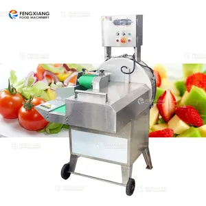 FC-306 Multi Function Vegetable cutting machine Pineapple banana carrot cabbage slicing chopping machine with PLC control Panel