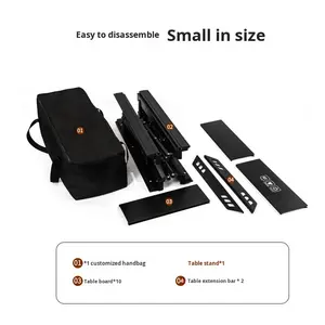 <span class=keywords><strong>Table</strong></span> IGT en aluminium réglable en hauteur portable avec sac de transport pour pique-nique et <span class=keywords><strong>camping</strong></span> en plein air, utilisation en cuisine ou en extérieur - Product Image 4