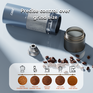 Al-alloy Body Stainless Steel Burr Grinding 10 Stars Burr Core Coffee Bean Grinders Coffee Beans - Product Image 2