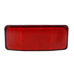 Réflecteur en plastique pour vélo, feu arrière rouge rectangulaire, feu de signalisation pour la conduite nocturne, pour porte-bagages avant et arrière - Product Image 1
