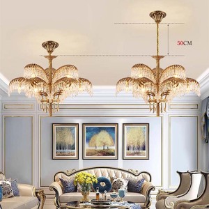 ENSEMBLE Palais Français Décoratif Designer Éclairage Victorien De Luxe En Cristal Suspension <span class=keywords><strong>Lustre</strong></span> En Laiton Antique - Product Image 5