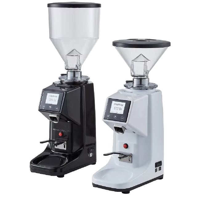 Touch Screen with LED Professional Coffee s Titanium Burrs Stainless Steel Espresso Machine