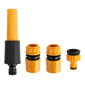 柔性软管连接器、方便的水软管连接器套件、用于喷水连接的花园软管喷嘴套件
