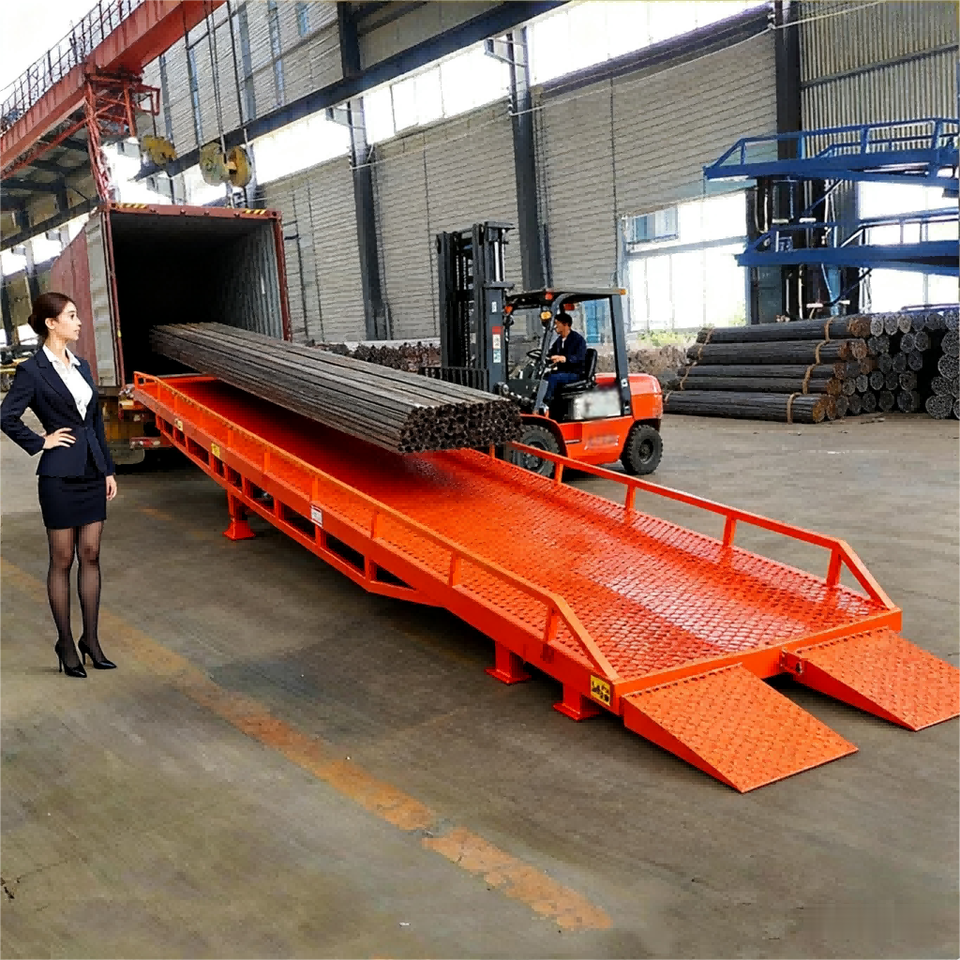 Fixed Truck Loading Ramp Hydraulic Loading Platform Adjustable ...