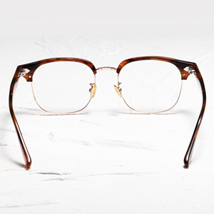 Retro Full Rim Rectangle <b>Eyeglasses</b> 533 Anti-Uv Lightweight Unisex Adults Vision Correction <b>Frames</b> - Product Image 6